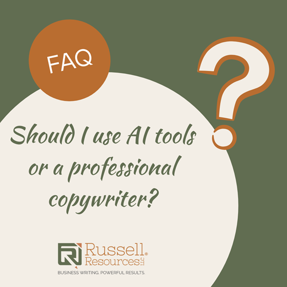 Should I use AI tools or hire a professional copywriter for my marketing content?
